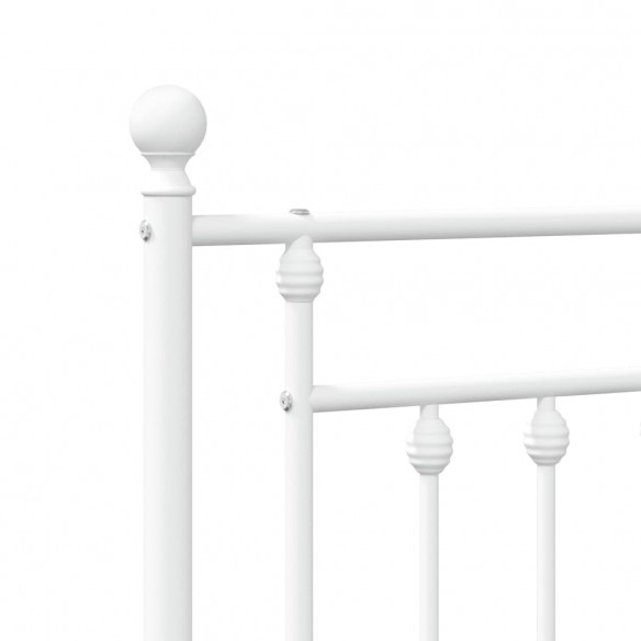 Tête de lit métal blanc 75 cm