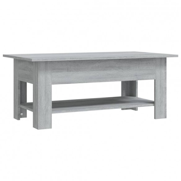 Table basse Sonoma gris 102x55x42 cm Aggloméré