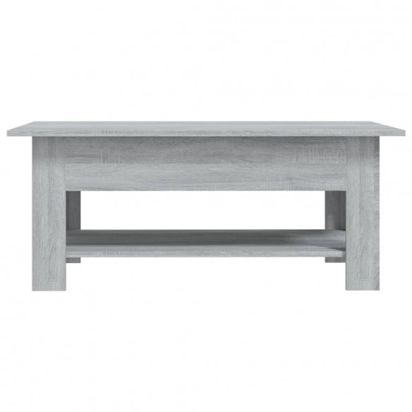 Table basse Sonoma gris 102x55x42 cm Aggloméré