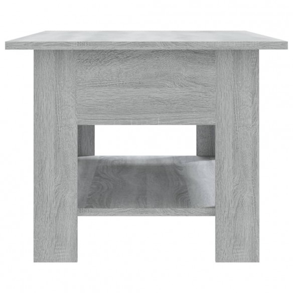 Table basse Sonoma gris 102x55x42 cm Aggloméré