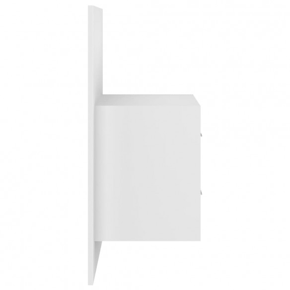 Tables de chevet murales 2 pcs Blanc