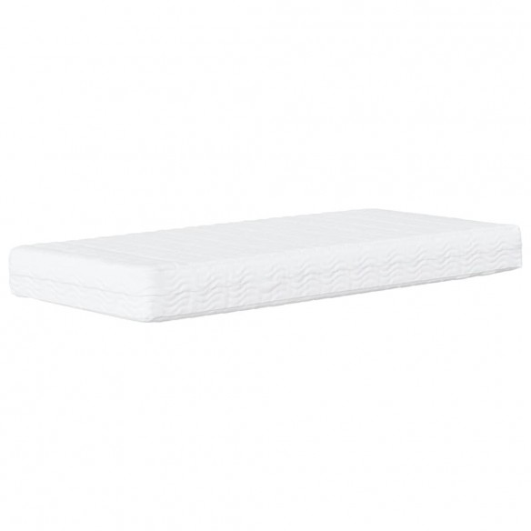 Lit de jour avec matelas gris foncé 80x200 cm tissu