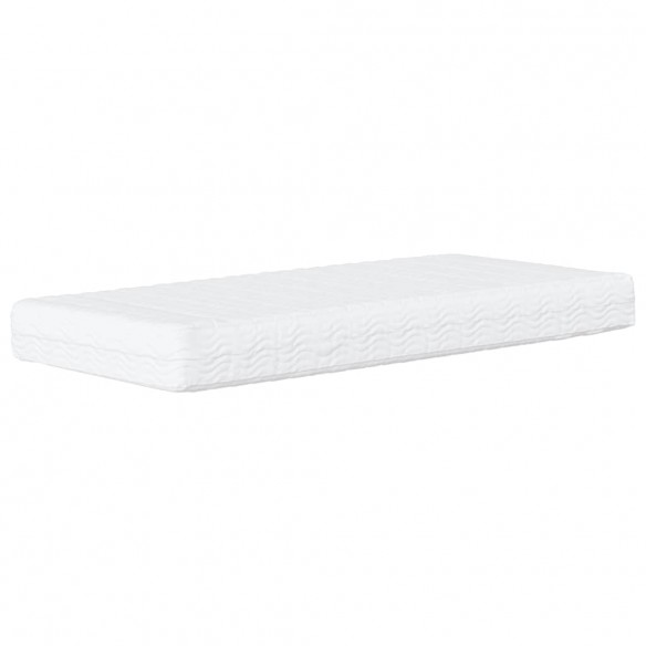 Lit de jour avec matelas noir 90x200 cm similicuir