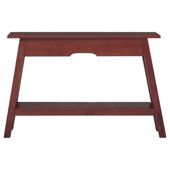 Table console marron 110x30x75 cm bois massif d'acajou