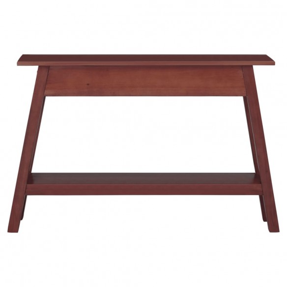 Table console marron 110x30x75 cm bois massif d'acajou