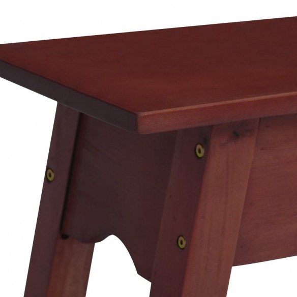 Table console marron 110x30x75 cm bois massif d'acajou