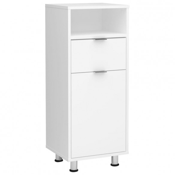 FMD Armoire de salle de bains 36,7x32,9x90,4 cm blanc