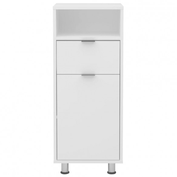 FMD Armoire de salle de bains 36,7x32,9x90,4 cm blanc