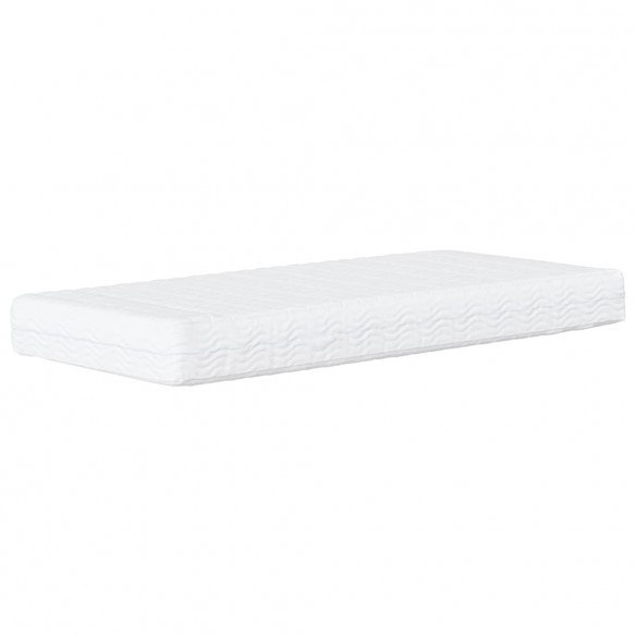 Lit de jour avec matelas jaune 90x200 cm velours