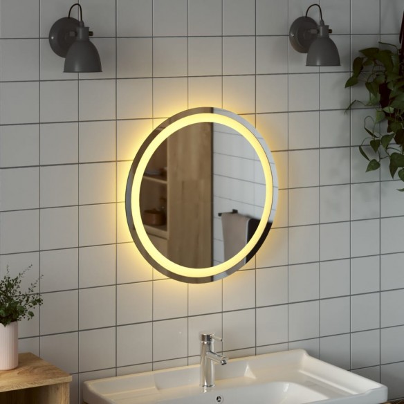 Miroir de salle de bain à LED 50 cm rond