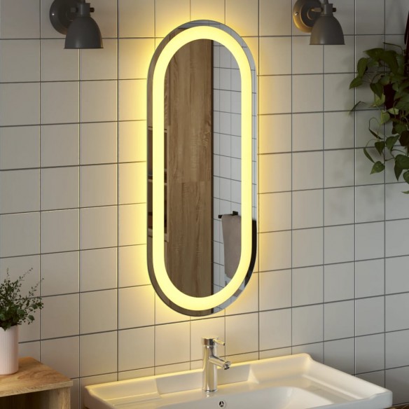 Miroir de salle de bain à LED 70x30 cm ovale