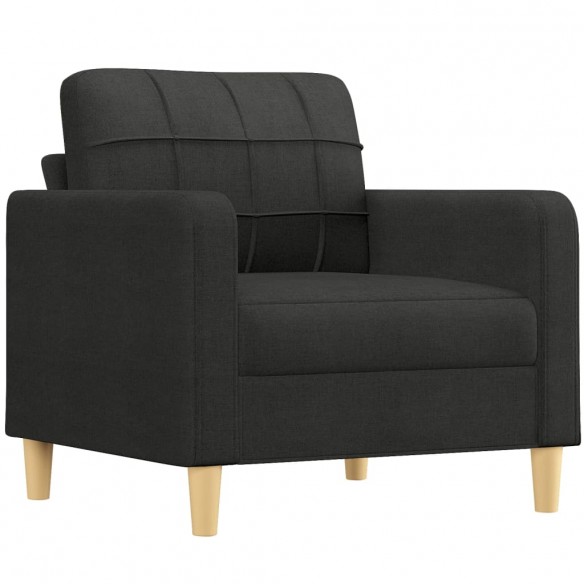 Fauteuil Noir 60 cm Tissu