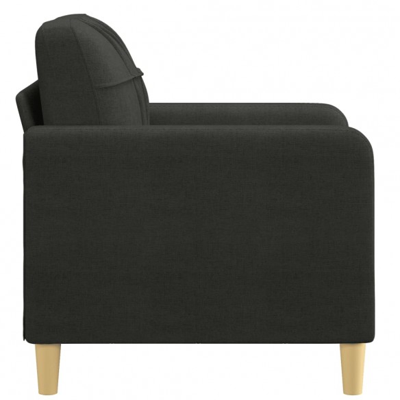 Fauteuil Noir 60 cm Tissu