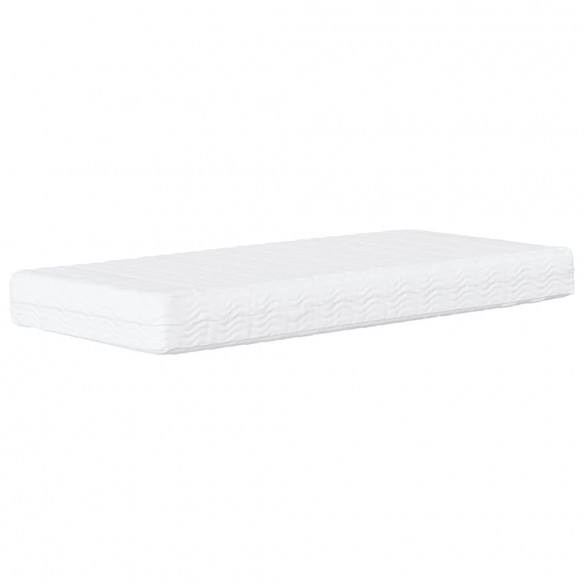 Lit de jour avec matelas jaune 90x200 cm velours