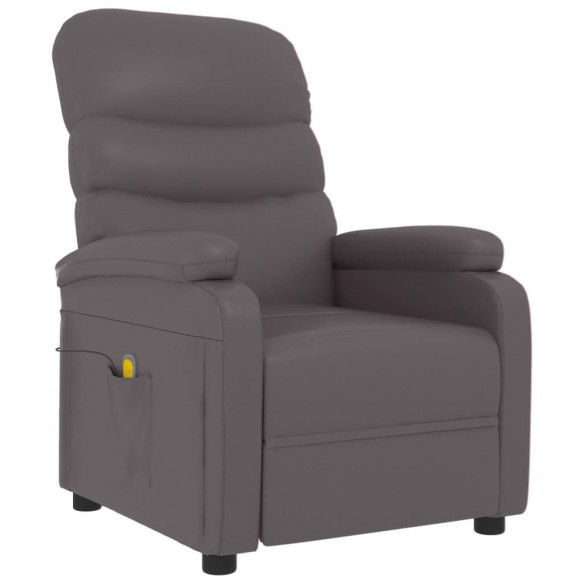 Fauteuil de massage Gris Similicuir