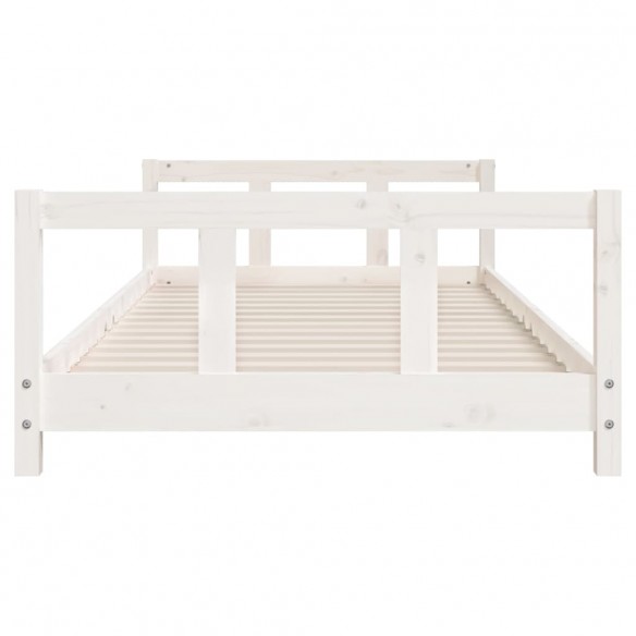 Cadre de lit pour enfants blanc 90x190 cm bois de pin massif