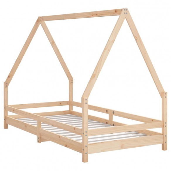 Cadre de lit pour enfant 90x190 cm Bois de pin massif