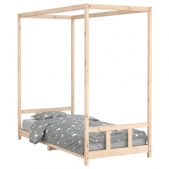 Cadre de lit pour enfants 90x200 cm bois de pin massif