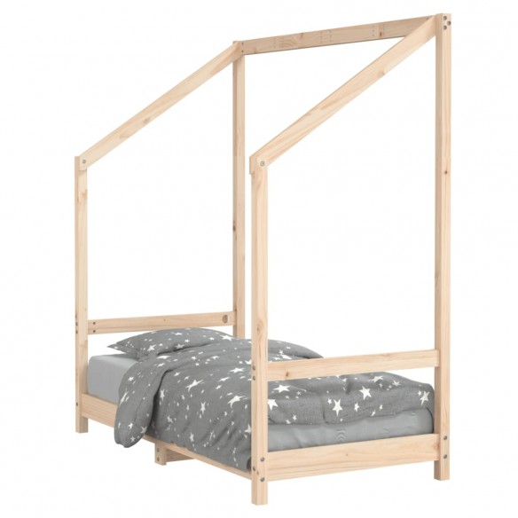 Cadre de lit pour enfant 70x140 cm bois de pin massif