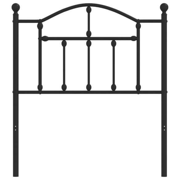 Tête de lit métal noir 80 cm