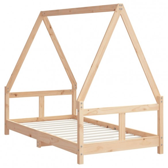 Cadre de lit pour enfant 80x160 cm bois de pin massif