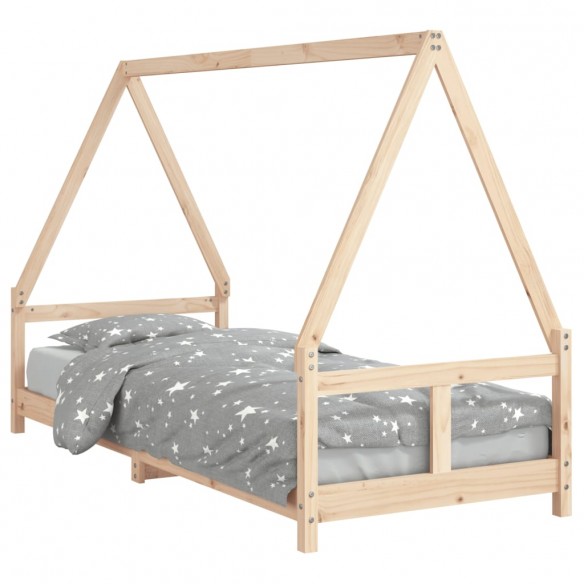 Cadre de lit pour enfants 80x200 cm bois de pin massif