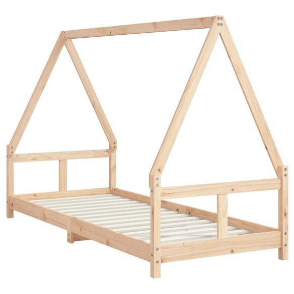 Cadre de lit pour enfants 80x200 cm bois de pin massif