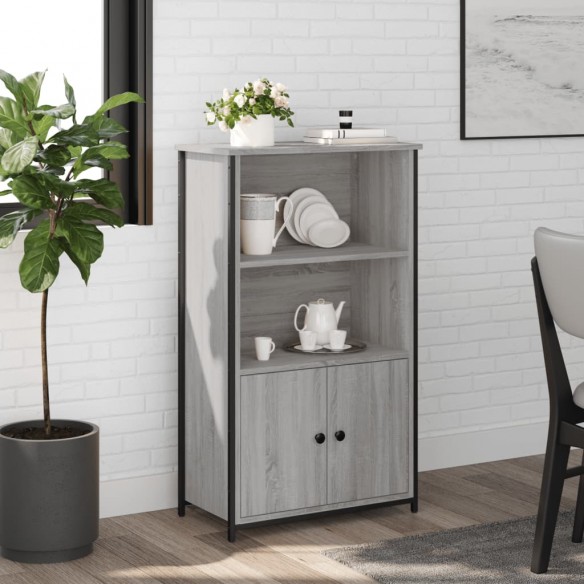 Buffet haut sonoma gris 62x32x103,5 cm bois d'ingénierie