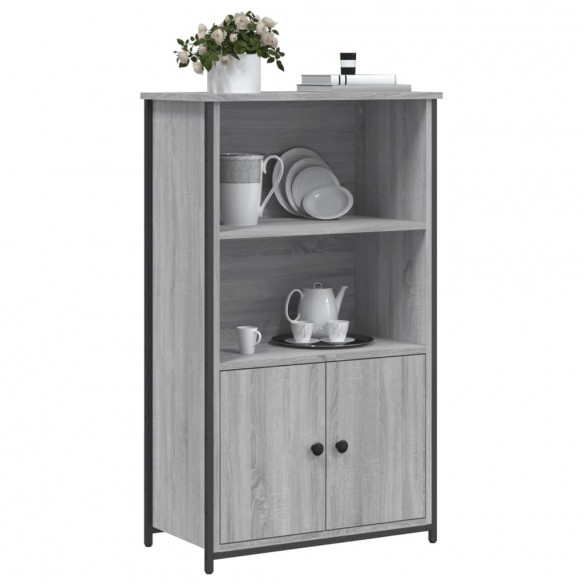 Buffet haut sonoma gris 62x32x103,5 cm bois d'ingénierie