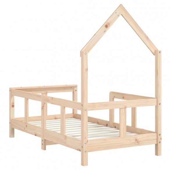 Cadre de lit pour enfant 70x140 cm bois de pin massif