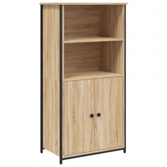 Buffet haut chêne sonoma 62x36x121,5 cm bois d'ingénierie