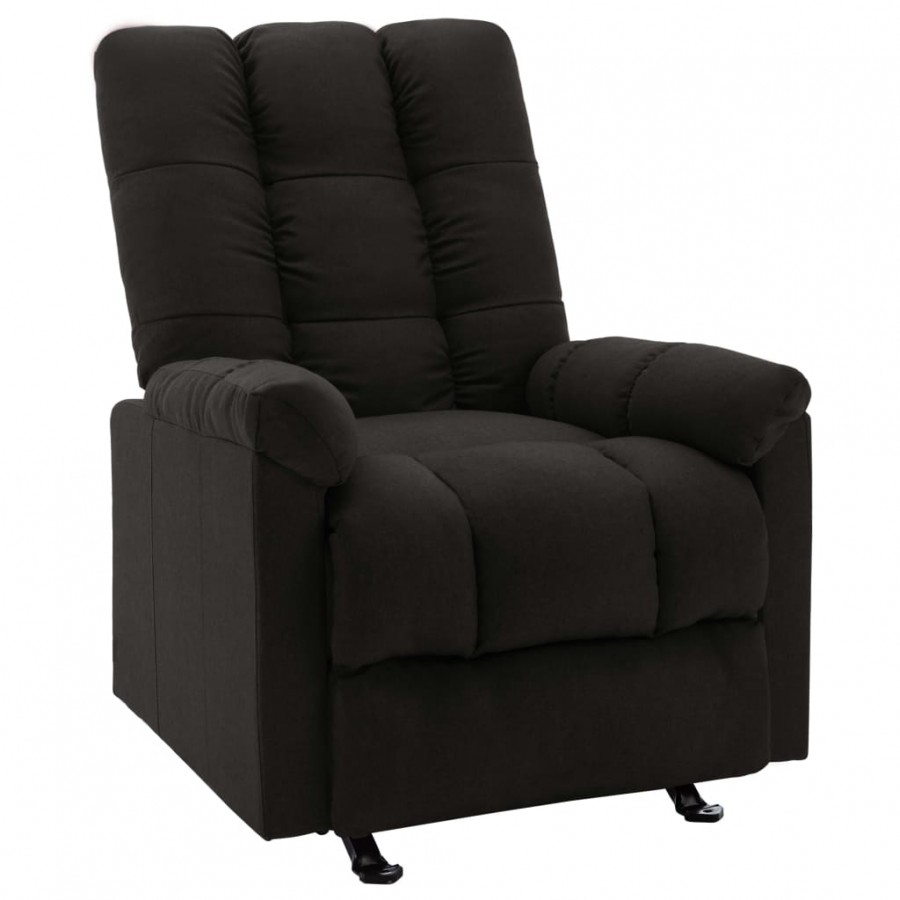 Fauteuil inclinable Noir Tissu