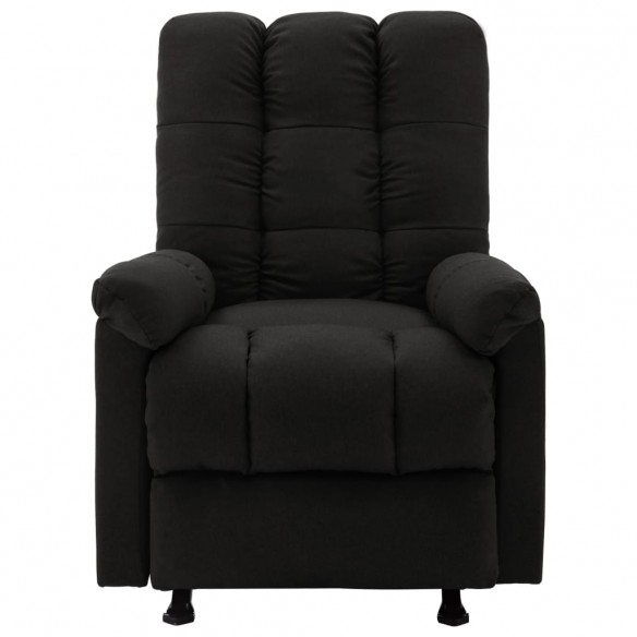 Fauteuil inclinable Noir Tissu