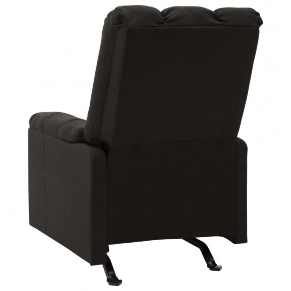 Fauteuil inclinable Noir Tissu