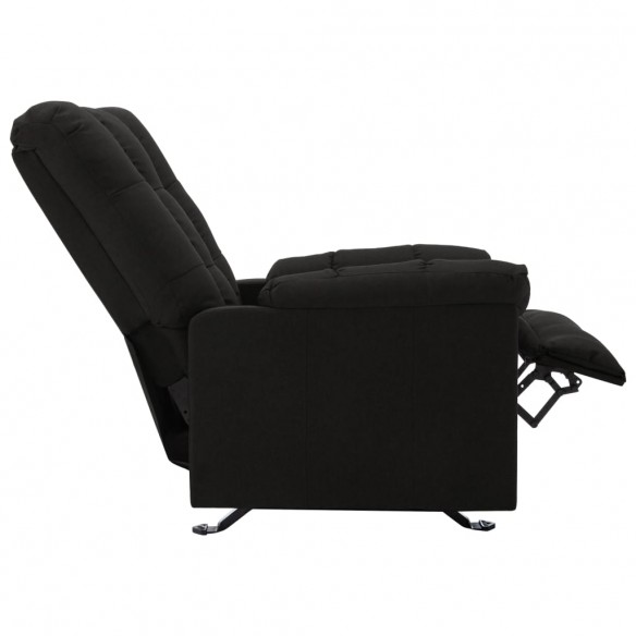 Fauteuil inclinable Noir Tissu