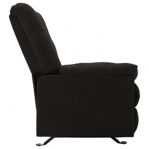 Fauteuil inclinable Noir Tissu