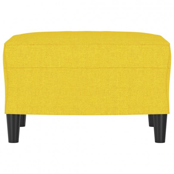 Repose-pied Jaune clair 60x50x41 cm Tissu