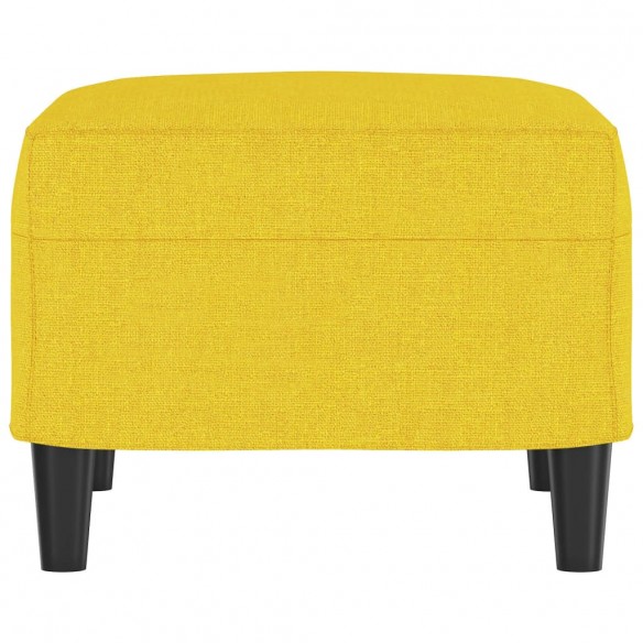 Repose-pied Jaune clair 60x50x41 cm Tissu