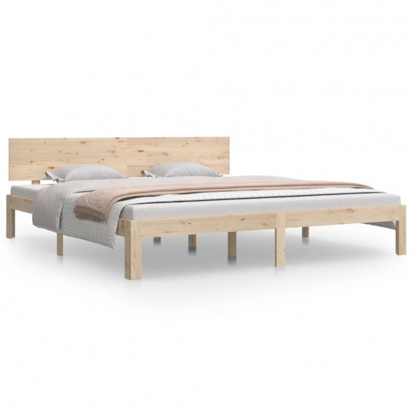 Cadre de lit bois massif 180x200 cm super king