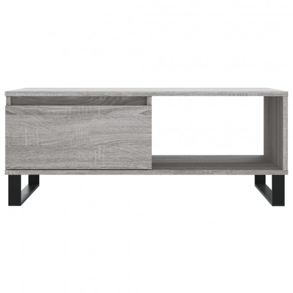 Table basse Sonoma gris 90x50x36,5 cm Bois d'ingénierie