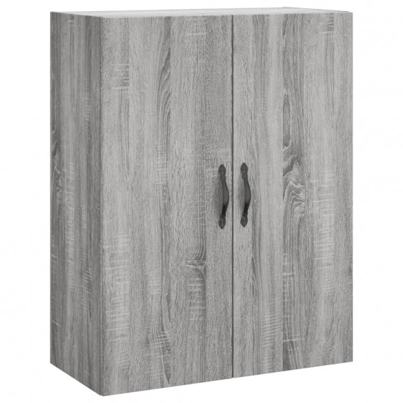 Buffet haut Sonoma gris 69,5x34x180 cm Bois d'ingénierie