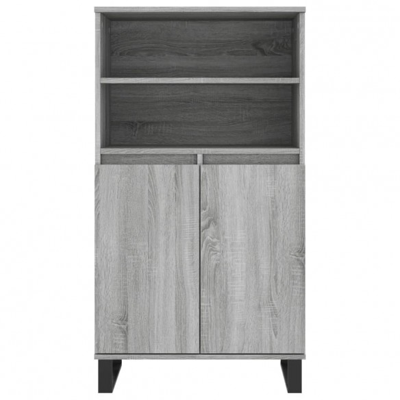 Buffet haut Sonoma gris 60x36x110 cm Bois d'ingénierie