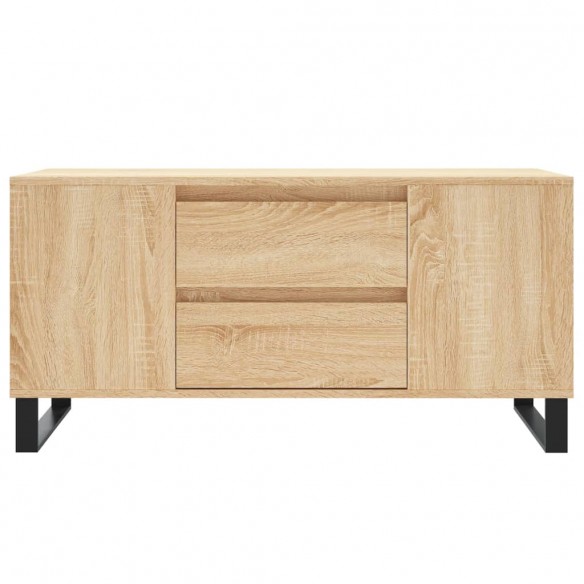 Table basse chêne sonoma 102x44,5x50 cm bois d'ingénierie