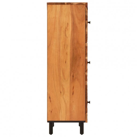 Buffet haut 40x33x110 cm bois massif d'acacia