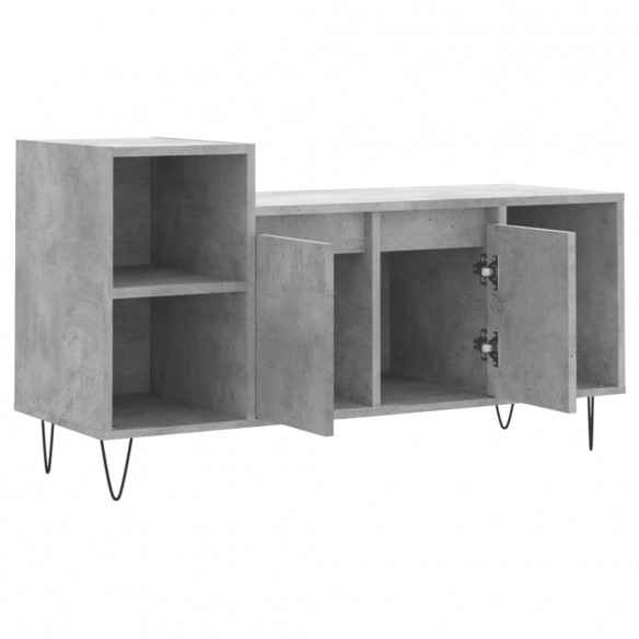 Meuble TV Gris béton 100x35x55 cm Bois d'ingénierie