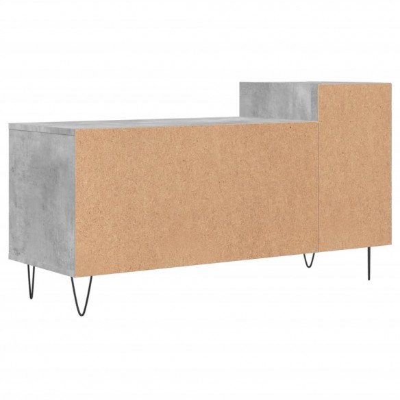 Meuble TV Gris béton 100x35x55 cm Bois d'ingénierie