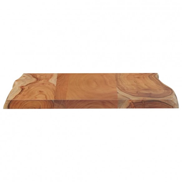 Table d'appoint 50x40x2,5cm bois massif acacia bordure assortie