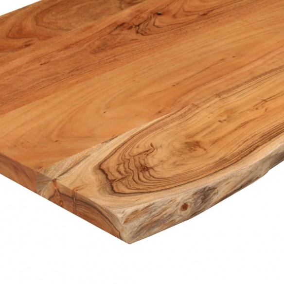 Table d'appoint 50x40x2,5cm bois massif acacia bordure assortie