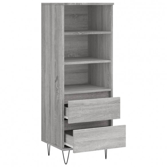 Buffet haut Sonoma gris 40x36x110 cm Bois d'ingénierie