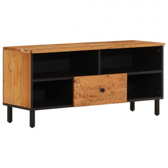 Meuble TV 100x33x46 cm bois d'acacia solide